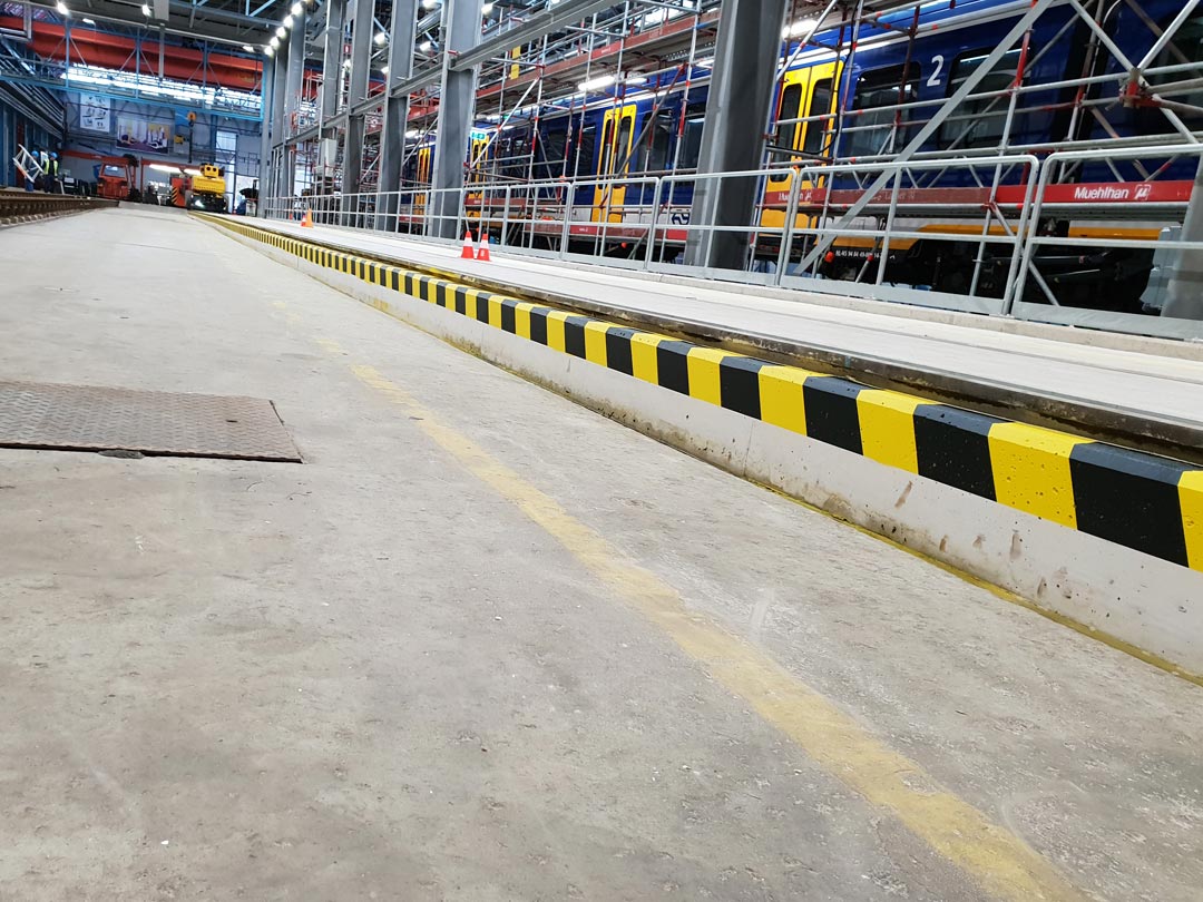 industriele markeringen belijning de bruin markering